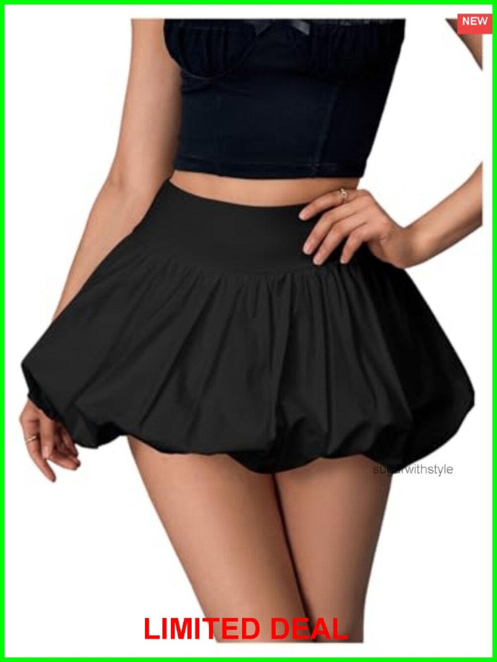 Women's Bubble Skort High Waist Puffy Mini Skirt Y2K Summer Skorts
